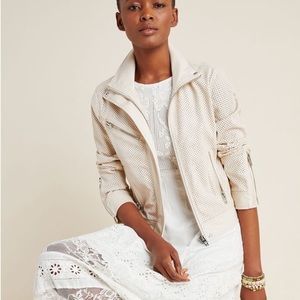 BLANK NYC Imelda perforated leather jacket NWT